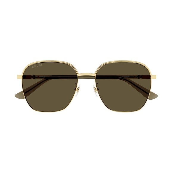 NWT Gucci GG1100SA-002 Gold Oversized 58mm Sunglasses main image 4